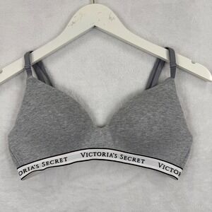Victoria's Secret 34B Heather Gray Wireless Lightly Lined T-Shirt Bra 140819-QBV